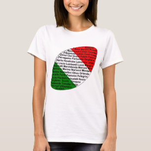Italiaans Amerikaans Football spelers T-shirt