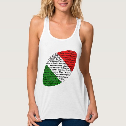 Italiaans Amerikaans Football spelers Tanktop (Voorkant)