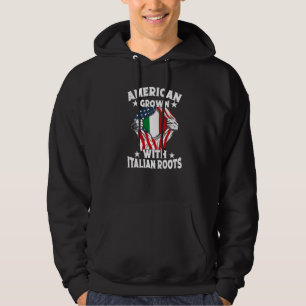 Italiaans-Amerikaans gegroeid met Italiaanse worte Hoodie