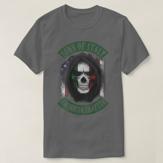 Italiaans-amerikaans hoofdstuk t-shirt (Design voorkant)