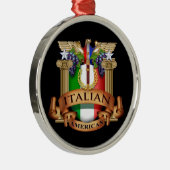 Italiaans-Amerikaans Metalen Ornament (Rechts)