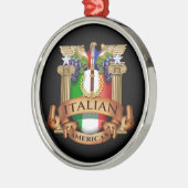Italiaans-Amerikaans Metalen Ornament (Links)