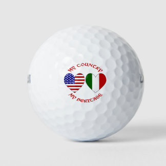 Italiaans Amerikaans Mijn land Mijn erfgoed Golfballen