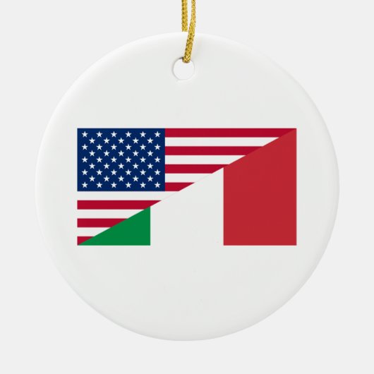 Italiaans Amerikaans Ornament met de Amerikaanse t (Voorkant)