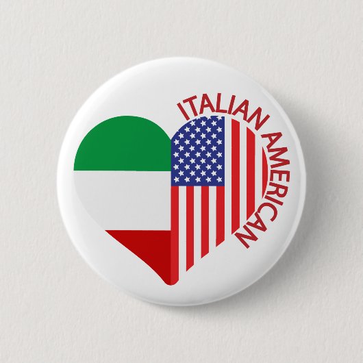 Italiaans-Amerikaanse Amerikaanse Amerikaanse Amer Ronde Button 5,7 Cm (Voorkant)