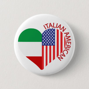 Italiaans-Amerikaanse Amerikaanse Amerikaanse Amer Ronde Button 5,7 Cm