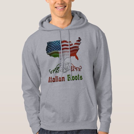 Italiaans-Amerikaanse Ancestry Hoodie (Voorkant)