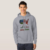 Italiaans-Amerikaanse Ancestry Hoodie (Voorkant volledig)