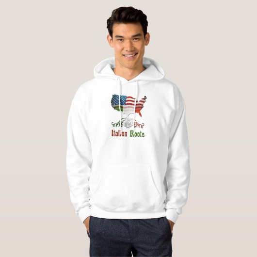 Italiaans-Amerikaanse Ancestry Hoodies (Voorkant volledig)