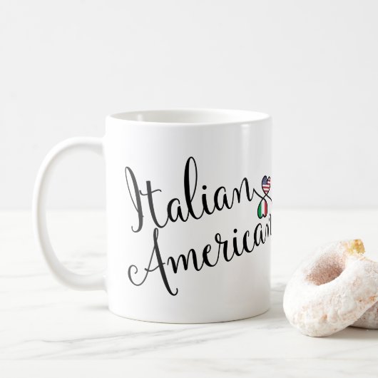 Italiaans-Amerikaanse binnenharten Koffiemok (Met donut)