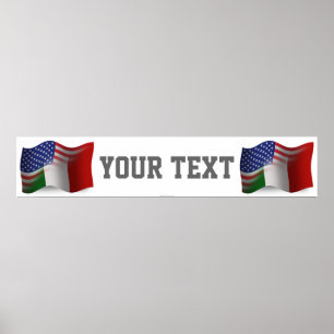 Italiaans-Amerikaanse drijfveer Poster