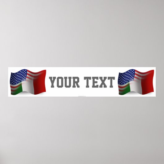 Italiaans-Amerikaanse drijfveer Poster (Voorkant)