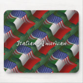 Italiaans-Amerikaanse golfvlag Muismat (Voorkant)