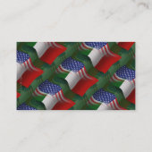 Italiaans-Amerikaanse golfvlag Visitekaartje (Achterkant)