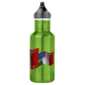 Italiaans-Amerikaanse golfvlag Waterfles (Rechts)