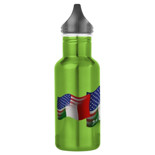 Italiaans-Amerikaanse golfvlag Waterfles (Links)