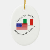 Italiaans-Amerikaanse keuze Keramisch Ornament (Voorkant)