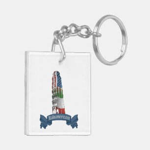 Italiaans-Amerikaanse Keyring Sleutelhanger