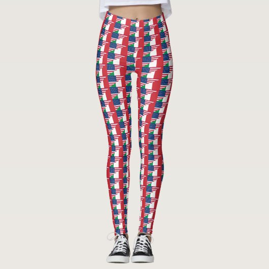Italiaans-Amerikaanse Leggings voor de Amerikaanse (Voorkant)
