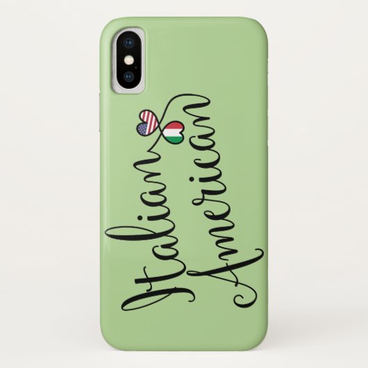 Italiaans-Amerikaanse telefooncel met ingebouwde k Case-Mate iPhone Case (Achterkant)