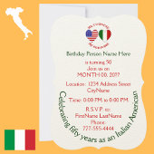 Italiaans-Amerikaanse uitnodiging tot geboorte