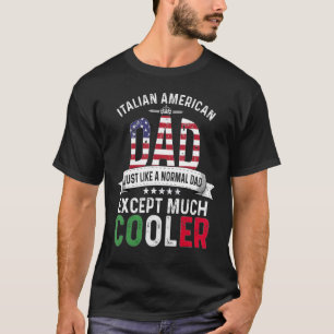 Italiaans-Amerikaanse vaders Dag Papa Land Italië T-shirt