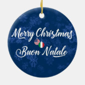 Italiaans-Amerikaanse vakantieoord, Buon Natale Keramisch Ornament (Achterkant)
