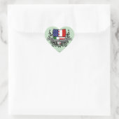 Italiaans-Amerikaanse vlag Hart Sticker (Tas)