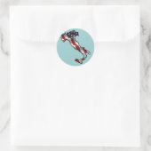 Italiaans-Amerikaanse vlag Ronde Sticker (Tas)