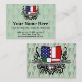 Italiaans-Amerikaanse vlag Visitekaartje (Voorkant / Achterkant)