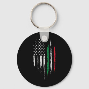 Italiaans-Amerikaanse vlagcombinatie Italië VS Ita Sleutelhanger