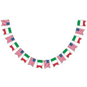 Italiaans-Amerikaanse vriendschap Vlaggetjes (Alle)