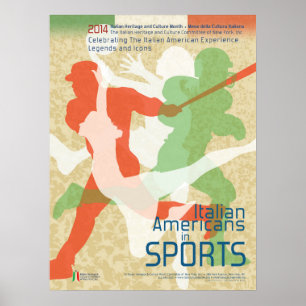 Italiaans-Amerikanen in het Poster Sport