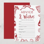 Italiaans Amore advies en wensen Vrijgezellenfeest Kaart (Voorkant / Achterkant)