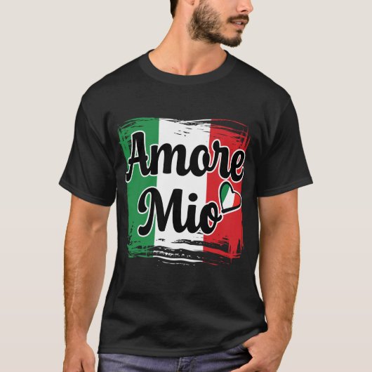 Italiaans Amore Mio Tshirt (Voorkant)