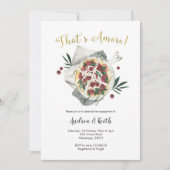 Italiaans: Amore Verloving Invitation Kaart (Voorkant)