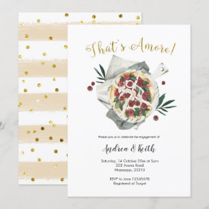 Italiaans: Amore Verloving Invitation Kaart