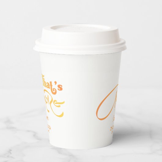 Italiaans Aperol Cocktail Dat is Amore Vrijgezelle Papieren Bekers (Links)