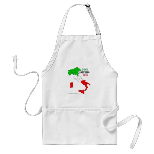 Italiaans Apron Buon Appetito Standaard Schort (Voorkant)