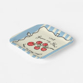 italiaans Baby shower van kerstomaten Papieren Bordje (Gebogen)