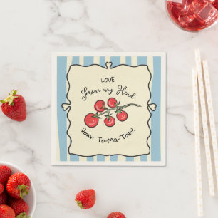 italiaans Baby shower van kerstomaten Servet