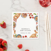 Italiaans Baby shower voor levensmiddelen Servet (Insitu)