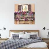 Italiaans balkon canvas afdruk (Insitu (Slaapkamer))