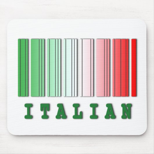 Italiaans barcode ontwerp muismat (Voorkant)