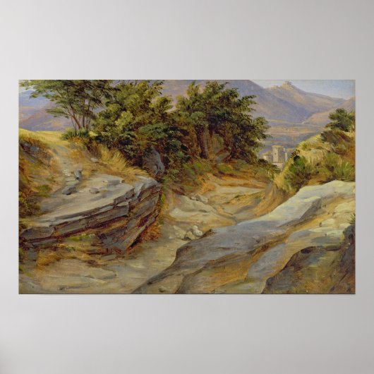 Italiaans berglandschap, c.1824 poster (Voorkant)