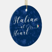 Italiaans bij hart, kerstboom Ornament, Italië Keramisch Ornament (Rechts)