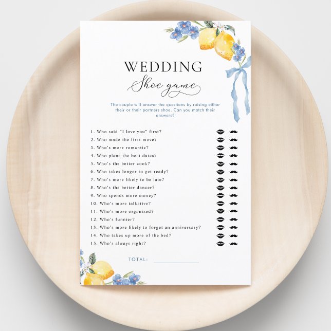 Italiaans Blauw Lint & Citroen Bruids Schoen Spel (Creator heeft geüpload)