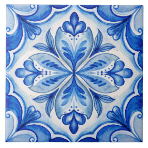 Italiaans blauw Maiolica tegels Tegeltje