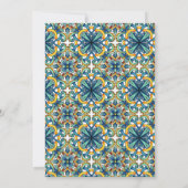 Italiaans blauw Tegel Lemon MainSqueeze Vrijgezell Kaart (Achterkant)
