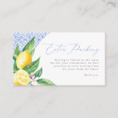 Italiaans Blauw Tegel Positano Citroen Extra Parke Informatiekaartje (Voorkant)